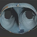 Light Blue Straight Leg Denim Jeans With Classic Design And Belt Loops