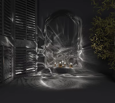 Light Luxury Table Lamp Water Corrugated Table Lamp 3d model Light Luxury Table Lamp Water Corrugated Table Lamp 3d model