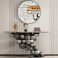 Modern End Desk 3d model