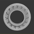Metal Roller Bearing With Inner Outer Rings And Precision Rollers Structure Design