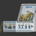 Vault-Tec Collectible Open And Closed Boxes With Decorative Label Design