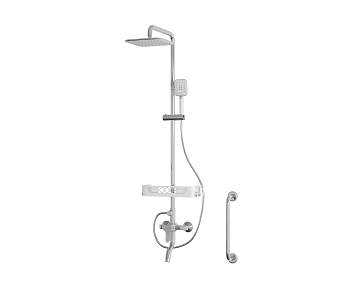 Metal shower 3d model