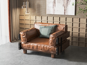 Industrial LOFT single sofa 3d model