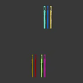 Vibrant Colored Shotguns Featuring Various Decorative Patterns Including Union Jack Design
