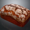 Homemade Rustic Bread With Crusty Top White Flour Dusting And Rich Brown Color