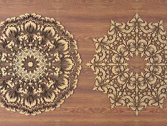 European-style Baroque Metal Carved European Pattern Hollow Carved Pattern 3d model
