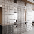 glass brick glass brick screen 3d model