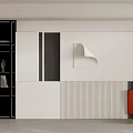 Modern background wall 3d model