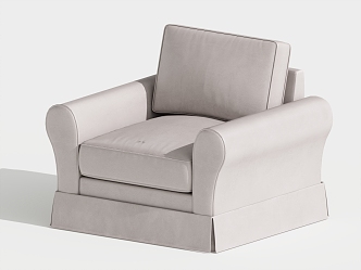 Modern Single Sofa Single Chair Leisure Chair 3d model