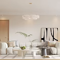 Modern Living And Dining Area With Neutral Tones And Stylish Decor
