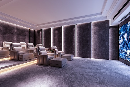 Modern Video Room Cinema 3d model