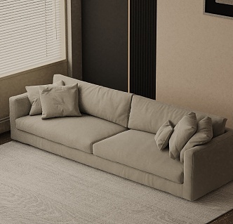 Three-seat sofa 3d model