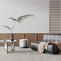 Modern Minotti Single Sofa 3d model