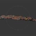 Colorful Red And Blue Fragment Pile Featuring Broken Pieces Abstract Formation