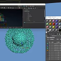 3D Molecular Rendering of Spherical Virus Structure with Colorful Protein Subunits