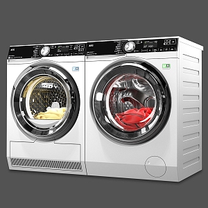 Modern washing machine 3d model