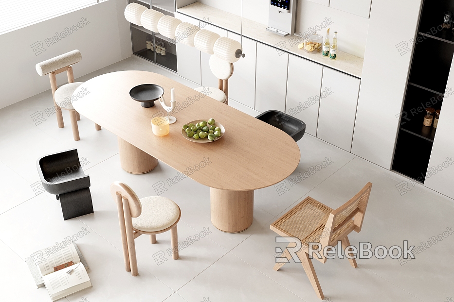 Quiet Dining Table and Chair Combination Dining Table and Chair model