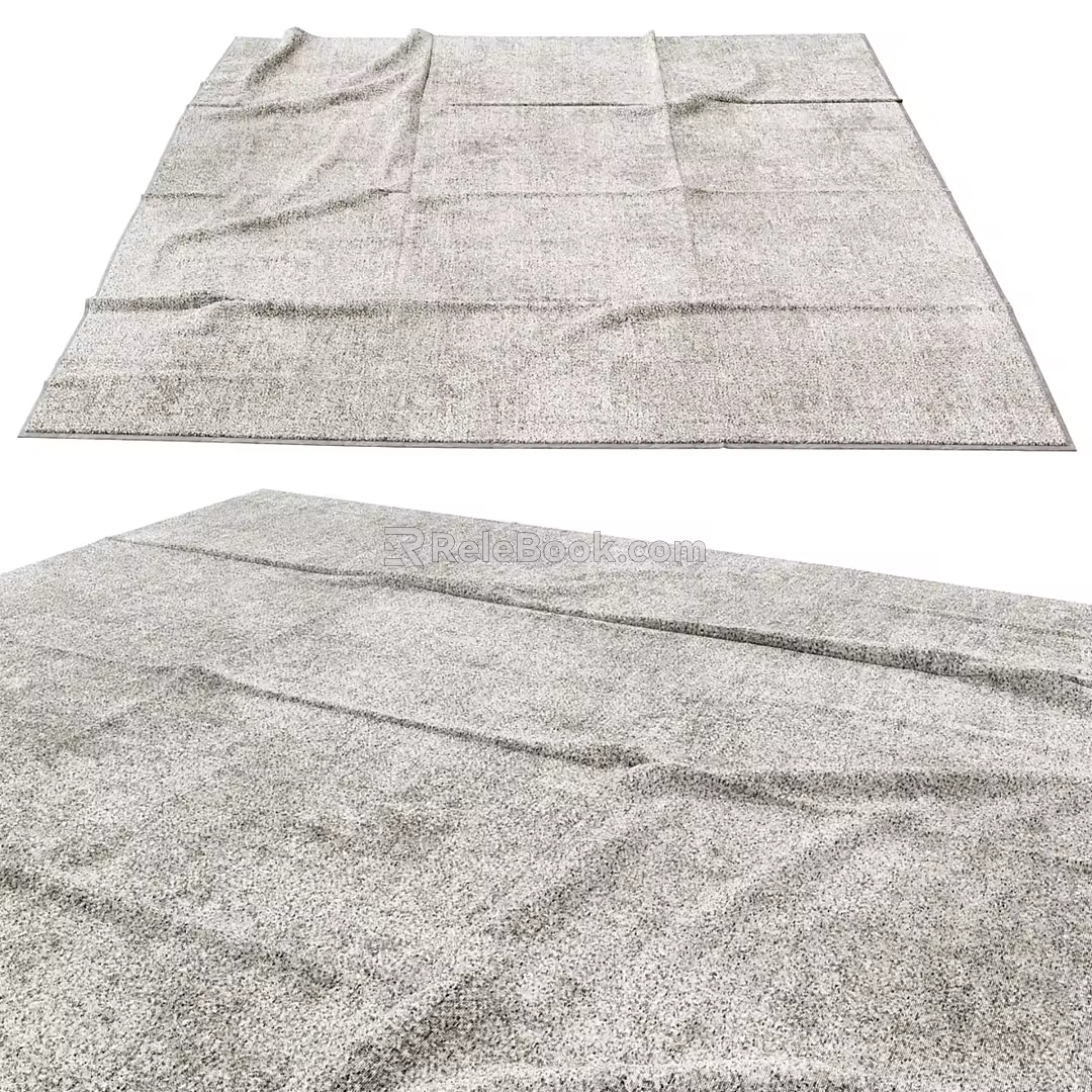 Modern Square Carpet 3d model
