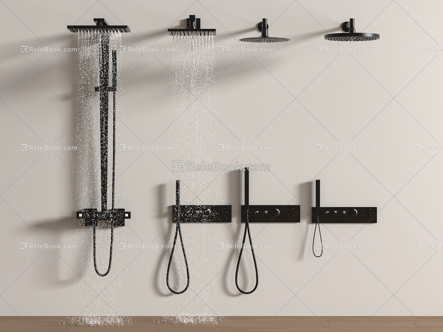 Top Shower Modern Shower 3d model