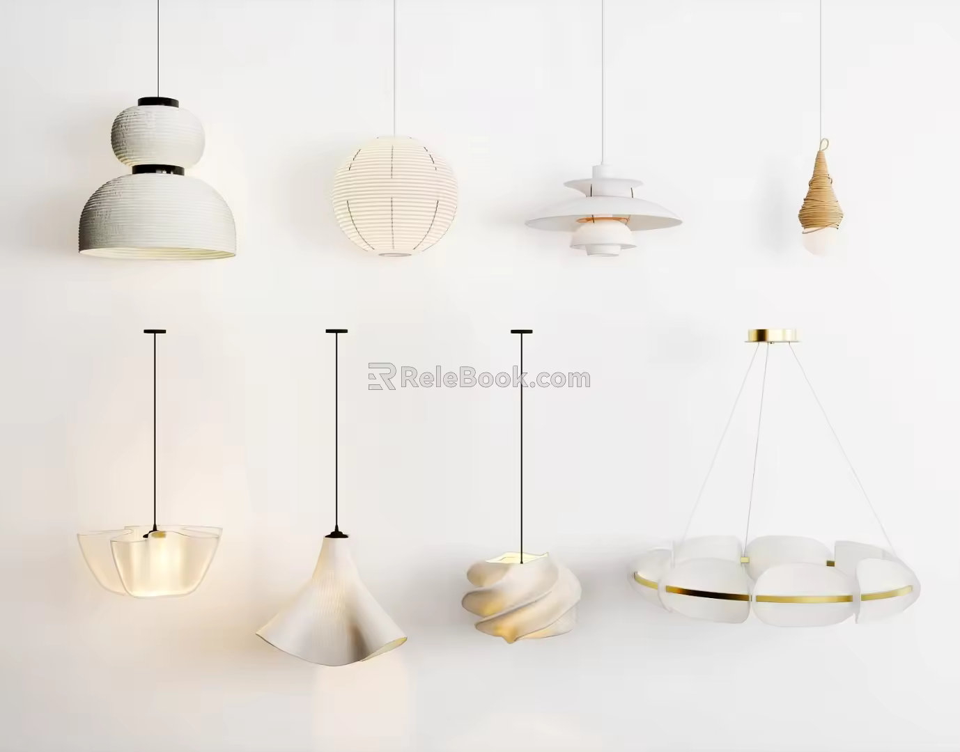 Modern chandelier 3d model