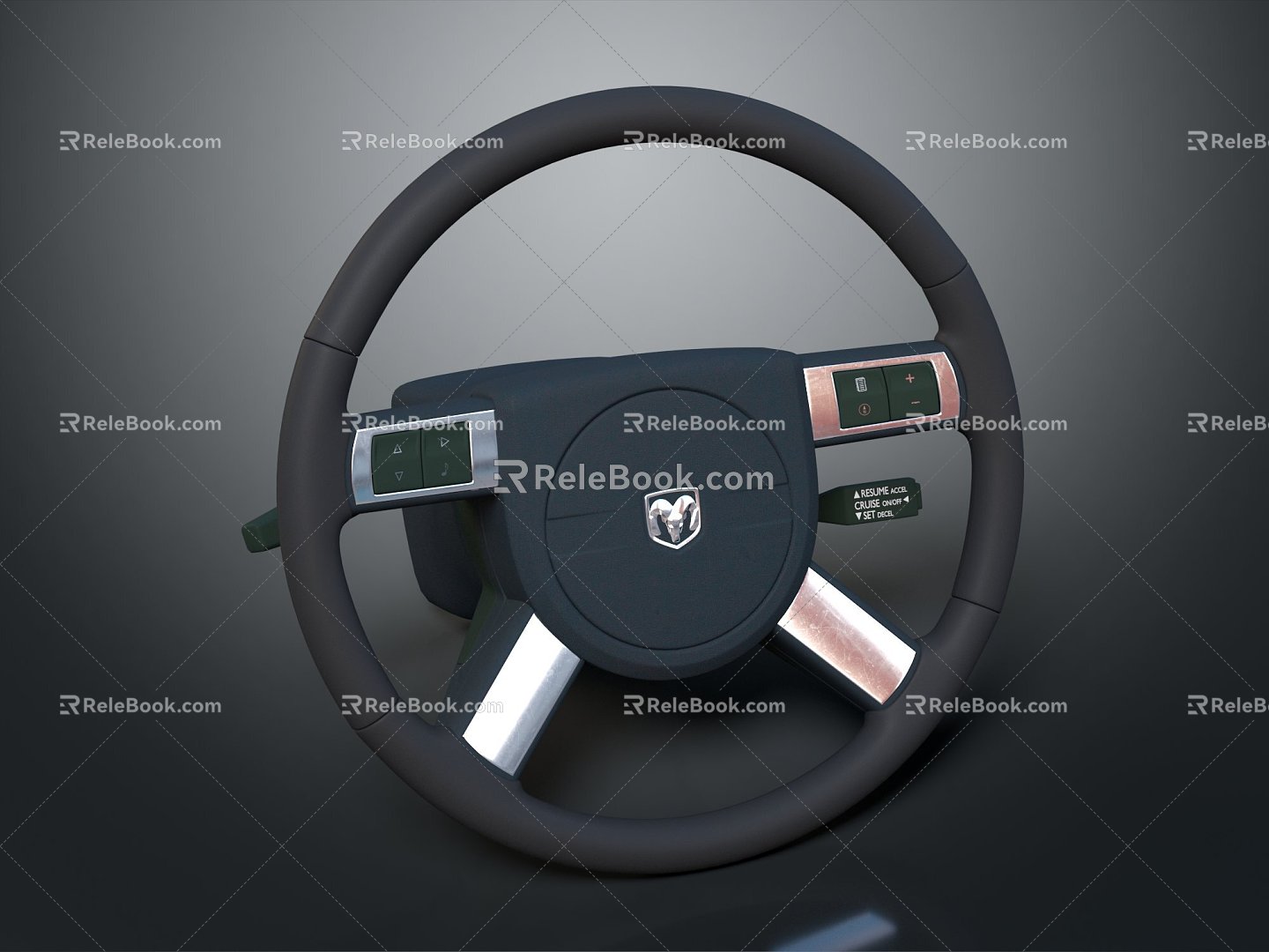 Hyundai steering wheel car steering wheel 3d model