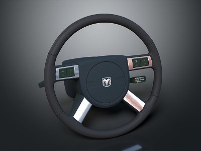 Hyundai steering wheel car steering wheel 3d model