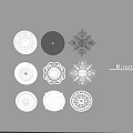 Minotli Decorative Ceiling Medallions with Various Ornate Patterns and Designs for Home Lighting Fixtures