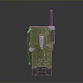 Green Tactical Weapon With Antenna Control Panel And Structural Components