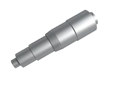 Metal Cylindrical Industrial Component With Threaded Design And Smooth Surface 3d model