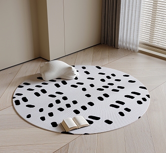 Round carpet 3d model