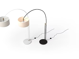 Modern floor lamp luminaire 3d model