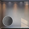 Modern Decorative Wall Component With Striped Texture And Detailed Pattern Design 3d model