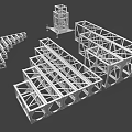 Industrial Equipment Metal Frames Heavy Duty Steel Structural Components for Industrial Support Systems