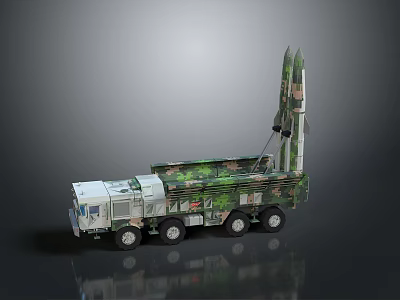 missile vehicle anti-aircraft missile vehicle cruise missile vehicle anti-tank missile vehicle military vehicle military vehicle transportation 3d model