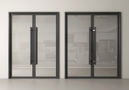 commercial gate shop gate double door shop gate glass door glass double door glass door 3d model