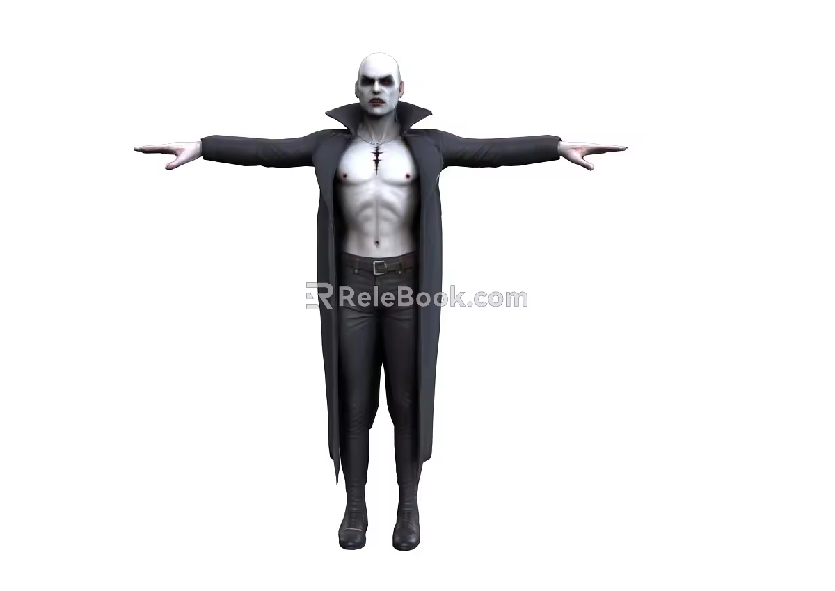 Vampire Character Game Character Man Vampire Elder Underworld Vampire Demon Realistic Demon 3d model