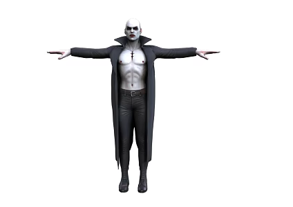 Vampire Character Game Character Man Vampire Elder Underworld Vampire Demon Realistic Demon 3d model