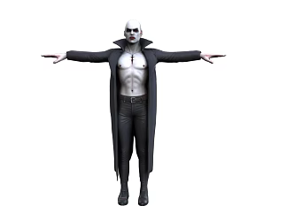 Vampire Character Game Character Man Vampire Elder Underworld Vampire Demon Realistic Demon 3d model