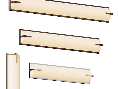 Modern Wall Sconces With Sleek Metal Frame And Soft Light Shade Designs 3d model
