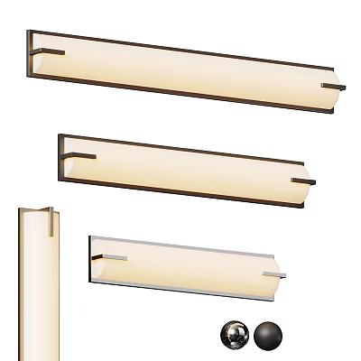 Modern Wall Sconces With Sleek Metal Frame And Soft Light Shade Designs 3d model