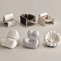Modern Bean Bag Chairs with Various Colors Unique Shapes and Comfortable Design