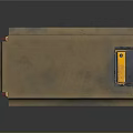 Heavy Duty Industrial Equipment With Brown Metal Structure And Yellow Control Panel