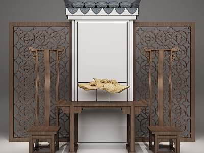 Chinese style furniture model