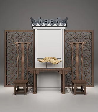 Chinese style furniture 3d model
