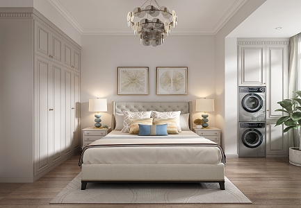 Light Luxury Bedroom 3d model