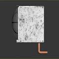 Computer Cooling Radiator with Dual Fans Metal Casing and Red Logo Design