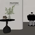 Modern metal side table side table corner table round side table sofa stool round stool 3d model