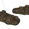 Stone Wood Decorative Pieces With Natural Rough Texture For Home Decor