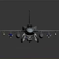 Gray Military Fighter Jet With Multiple Mounted Missiles And Cockpit Design