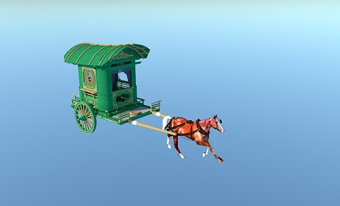 Chinese carriage 3d model